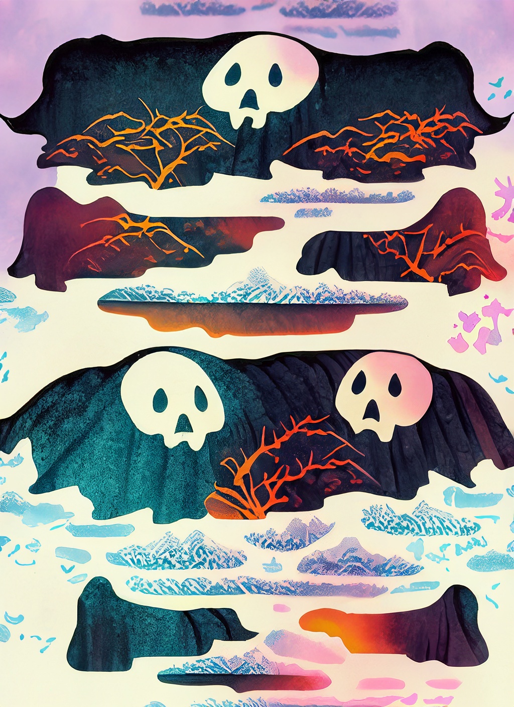 Firefly 3匹　おばけ 浮世絵 69515